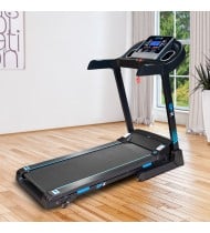 Tapis de course Pliable SPX -14km/h - 2,0 Cv - 12 Programmes, Inclinaison, Capteurs Pouls, Ecran LCD et Haut-Parleurs