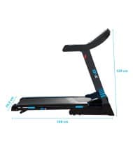 Tapis de course Pliable SPX -14km/h - 2,0 Cv - 12 Programmes, Inclinaison, Capteurs Pouls, Ecran LCD et Haut-Parleurs