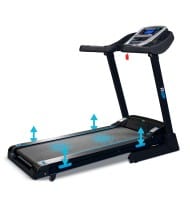 Tapis de Course Pliable RSP - 16km/h - 2,0 Cv - 12 Programmes, Inclinaison Motorisée 15%, Ecran LCD, Prise MP3 et Haut-Parleurs