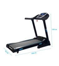 Tapis de Course Pliable RSP - 16km/h - 2,0 Cv - 12 Programmes, Inclinaison Motorisée 15%, Ecran LCD, Prise MP3 et Haut-Parleurs