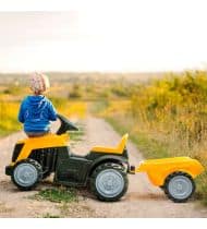 Tracteur électrique enfant 6V - Avec remorque
