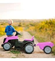 Tracteur électrique enfant 6V - Avec remorque