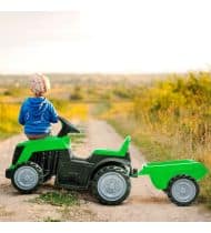 Tracteur électrique enfant 6V - Avec remorque