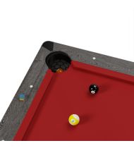 Billard américain convertible 206 x 116 x 80 cm - Harmony Gris