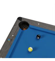 Billard américain convertible 226 x 126 x 80 cm - Ambiance Gris
