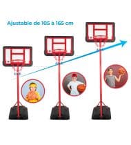 Panier de basket enfant 1.05 m à 1.65 m - Denver
