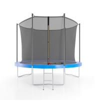 Trampoline de jardin ø 305 cm- 10FT- Filet intérieur, Matelas de protection et Echelle