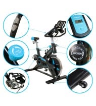 Vélo Spinning SUPER SPRINTER - Inertie 18Kg